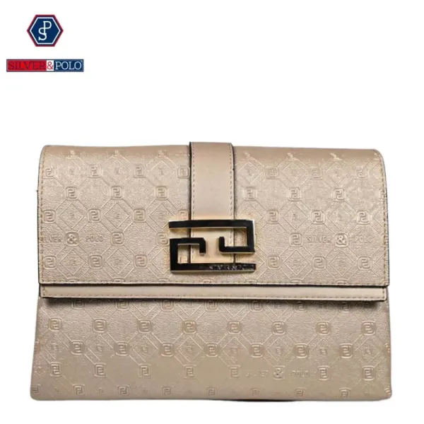 Дамска чанта SP1009-3 Silver Polo Nut в бежово