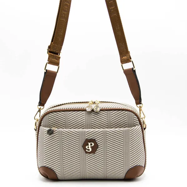 Silver Polo SP1094-4 Bej/Taba дамска чанта в бежово и таба