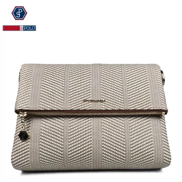 Бежова дамска ежедневна чанта SP963-8 Silver Polo