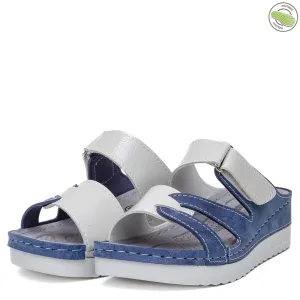 Сини дамски анатомични чехли 154707-3 Navy/Grey... Сини дамски анатомични чехли 154707-3 Navy/Grey...