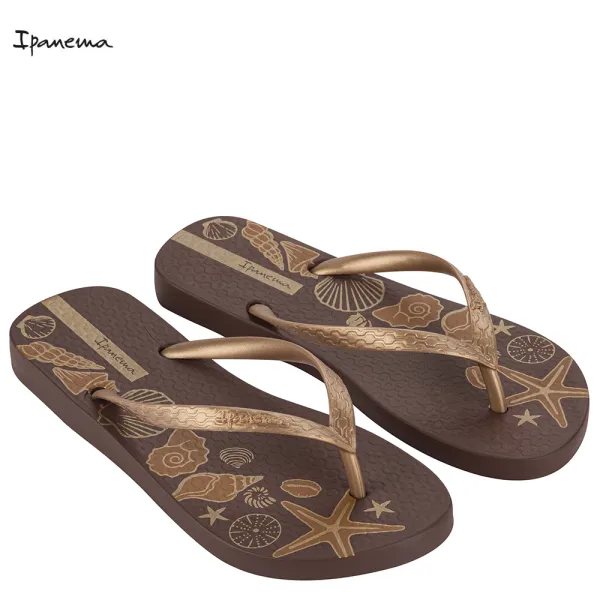 Дамски джапанки IPANEMA 83539/AR968 BROWN/GOLD