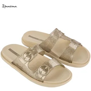 Дамски чехли IPANEMA 83530/AR988 BEIGE/GLITTER GOL...