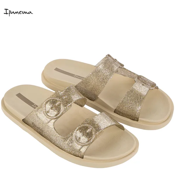 Дамски чехли IPANEMA 83530/AR988 BEIGE/GLITTER GOLD