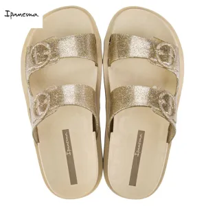 Дамски чехли IPANEMA 83530/AR988 BEIGE/GLITTER GOL...