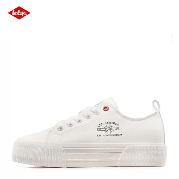 Бели дамски кецове Lee Cooper 702-25-1 PU White