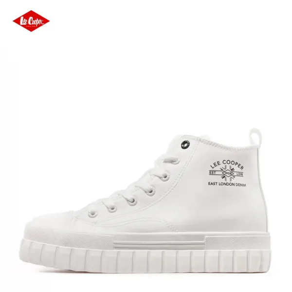 Дамски бели високи кецове Lee Cooper LC-G-702-27-1 H-PU White