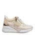 Дамски маратонки на платформа в бежов цвят A6806-3 Beige