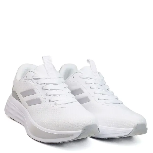 Леки дамски маратонки в бял и сив цвят D9146-3 White/Gray