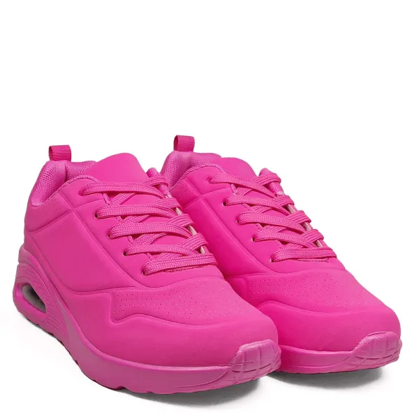 Цикламени дамски маратонки с въздушна камера D9157-3 Fuchsia