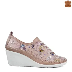 Дамски обувки в цвят пудра от естествена кожа 2023... Дамски обувки в цвят пудра от естествена кожа 2023...