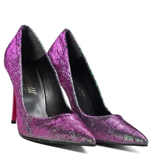 Елегантни дамски обувки хамелеон в преливащи цвето... Елегантни дамски обувки хамелеон в преливащи цвето...