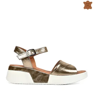 Модерни дамски сандали в бронзов цвят 2023578-3... Модерни дамски сандали в бронзов цвят 2023578-3...