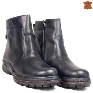 Ежедневни мъжки боти от естествена кожа в черно 20... Ежедневни мъжки боти от естествена кожа в черно 20...