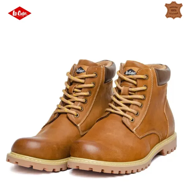 Кожени мъжки боти Lee Cooper LC-802-28 Camel в цвят камел Кожени мъжки боти Lee Cooper LC-802-28 Camel в цвят камел