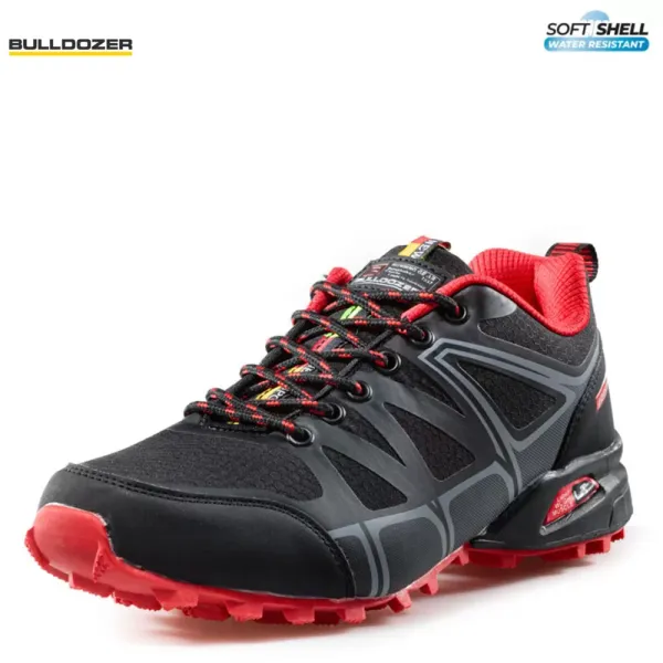 Черни унисекс маратонки Bulldozer 20201-1 Black/red