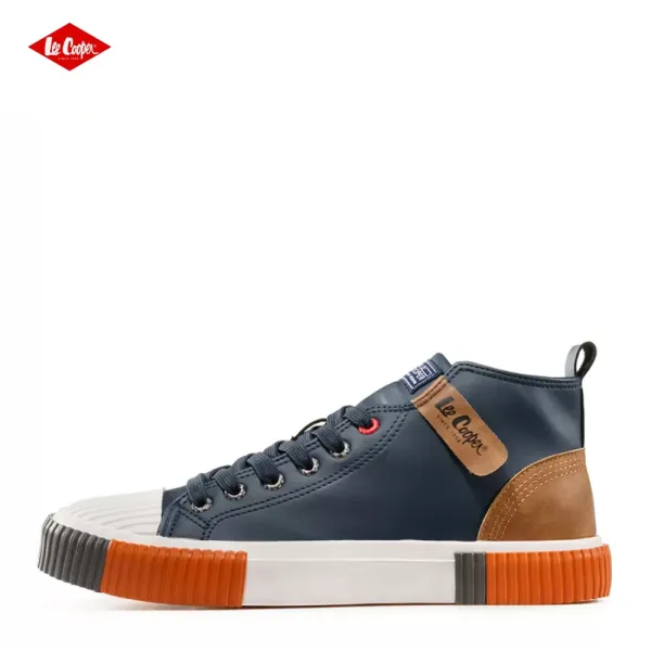 Сини високи мъжки кецове Lee Cooper 702-24-1 H-PU Navi