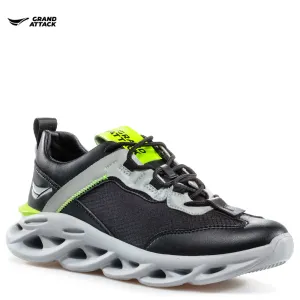 Черни мъжки маратонки GRAND ATTACK с връзки G31130... Черни мъжки маратонки GRAND ATTACK с връзки G31130...