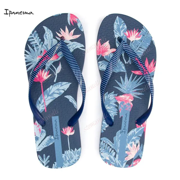 Дамски джапанки Ipanema с екзотични цветя в синьо 26284/20729