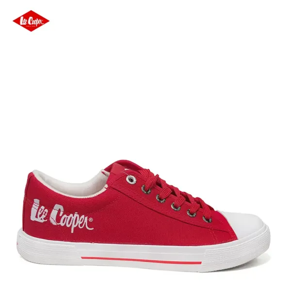 Унисекс червени кецове от текстил Lee Cooper LC211-12-6 Red