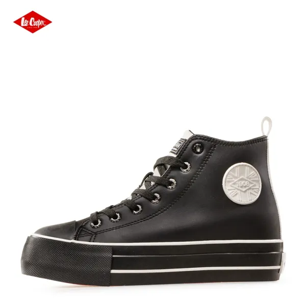 Високи черни дамски кецове Lee Cooper 702-26-2 H-PU Black