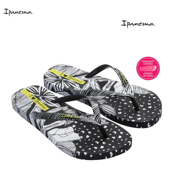 Дамски джапанки IPANEMA 26635/25924 BLACK/WHITE черно и бяло