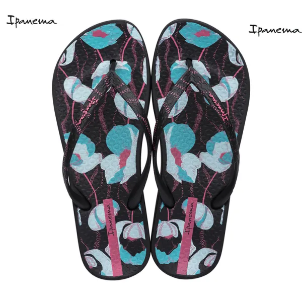 Дамски джапанки IPANEMA 83167/21188 BLACK/BLUE в черно и синьо