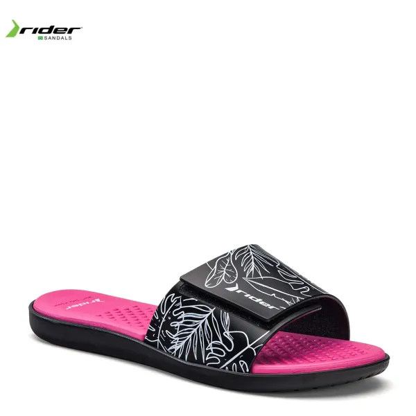 Черни дамски чехли RIDER 83331/AD447 BLACK/PINK