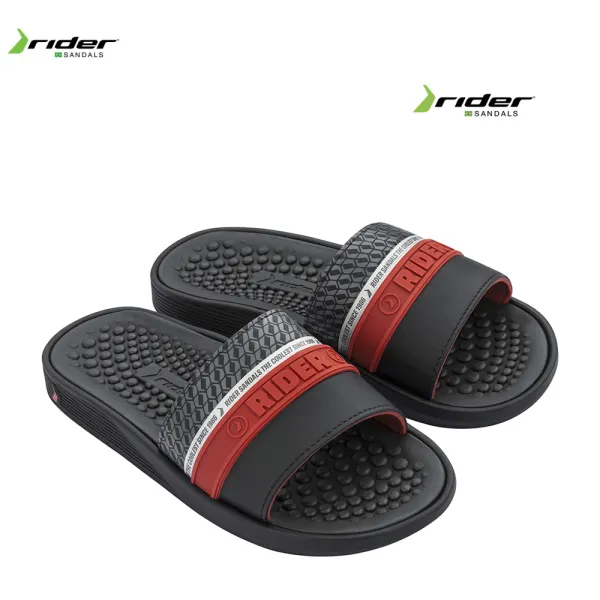 Черни мъжки бразилски чехли RIDER 11690/21191 BLACK/RED