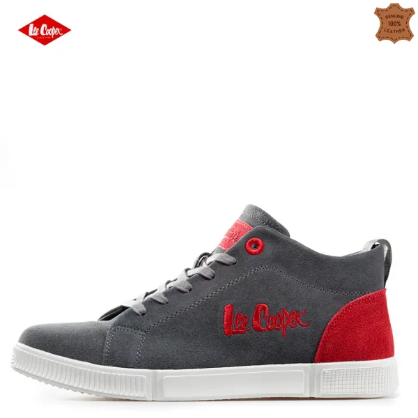 Високи сиви мъжки кецове Lee Cooper LCJ-20-33-131B Grey