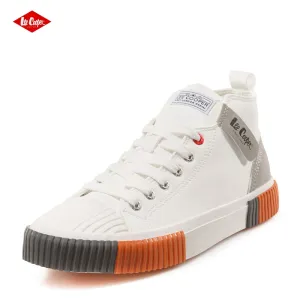 Бели високи мъжки кецове Lee Cooper 702-24-2 H-PU ...