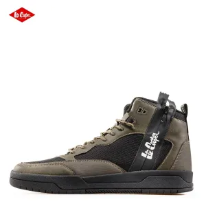 Високи мъжки кецове в каки и черно Lee Cooper 702-...