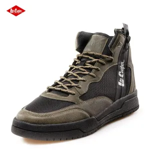 Високи мъжки кецове в каки и черно Lee Cooper 702-...