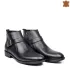 Мъжки елегантни боти от естествена кожа с цип в черно - 12563-1 Мъжки елегантни боти от естествена кожа с цип в черно - 12563-1